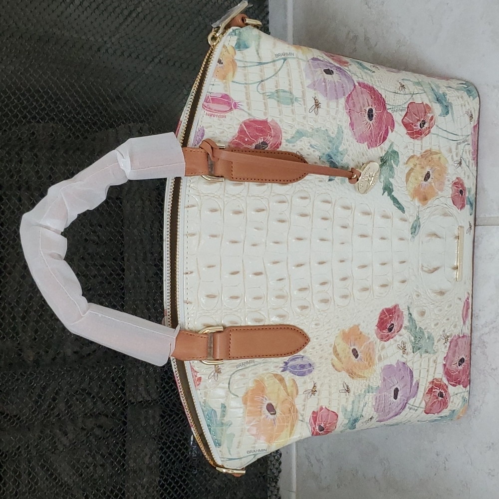 🥳🎈HOST PICK!🎈🥳  🌼 🌸 BRAHMIN Multi Papaver Large Duxbury Satchel 🌼 🌸 - Picture 14 of 14